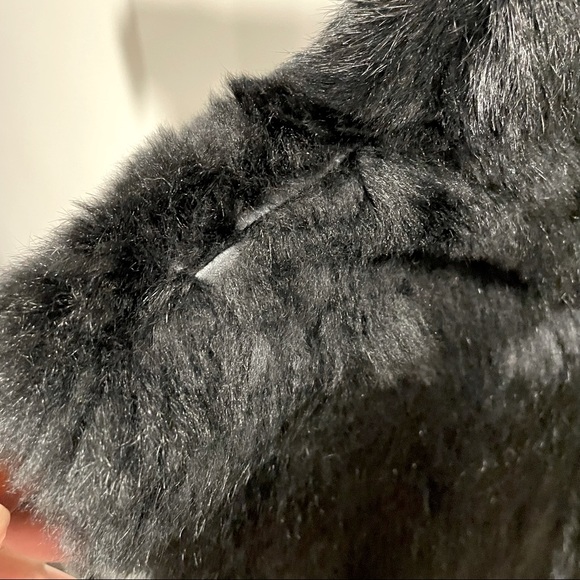 Michael Kors Real Rabbit Fur Vest - RARE Women Fitted Coat Size Medium - Picture 12 of 14